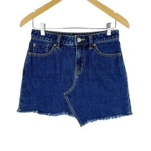 Urban Outfitters BDG Asymmetrical Hem Denim Jean Skirt Blue Size Small